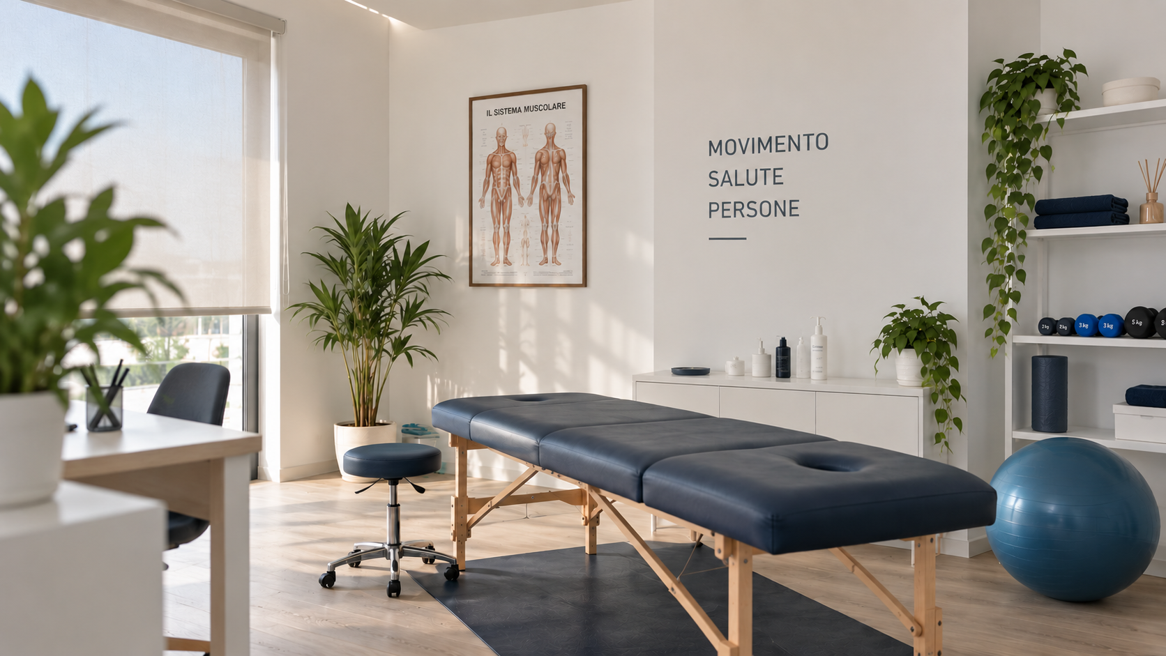 Interno dello studio di fisioterapia